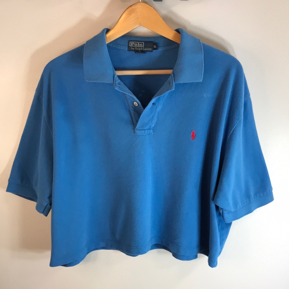 Polo Ralph Lauren Cropped Polo Top Size XL